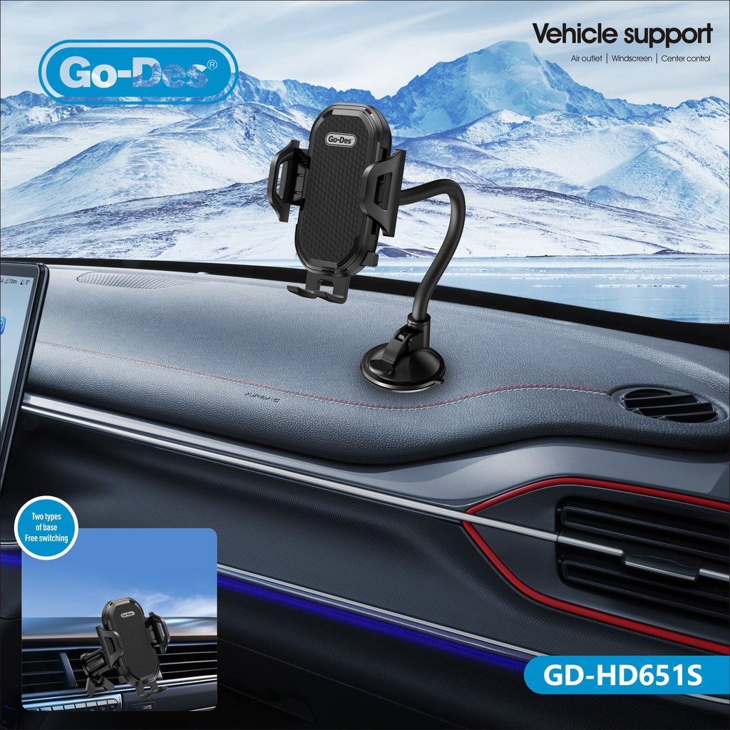 Go-Des - 2-in-1 Car Holder