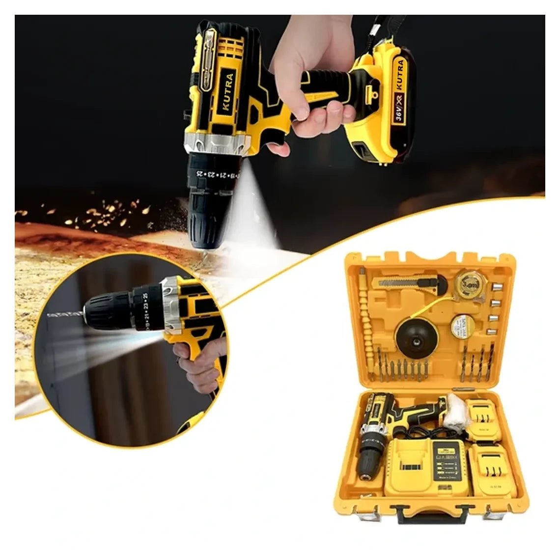 KUTRA - 48V Brushless Cordless Drill